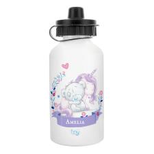 Personalised Tiny Tatty Teddy Unicorn Aluminium Bottle